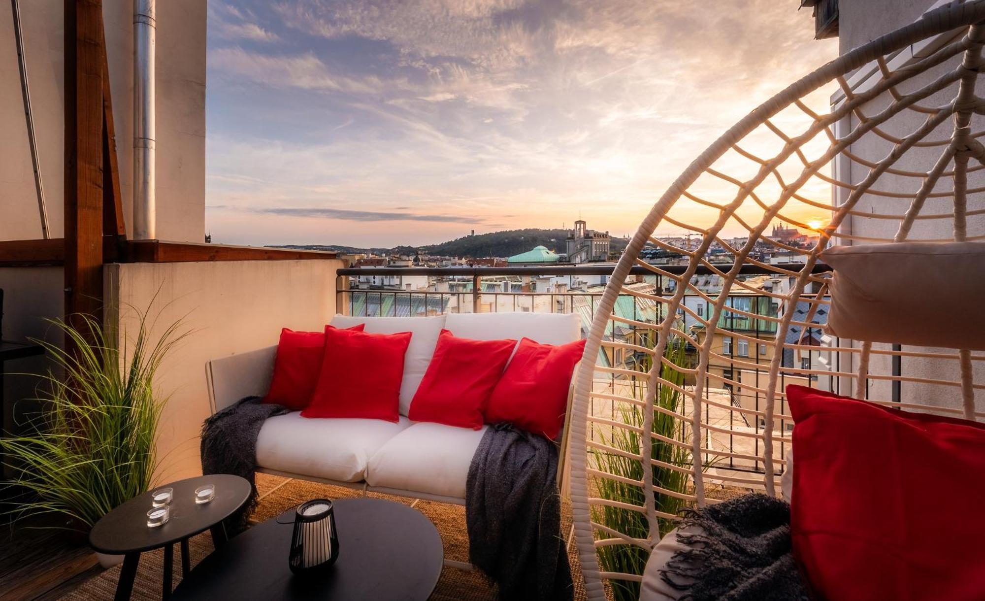 A/c Lux Rooftop 6br+3.5bath Wenceslas Square Appartamento Praga