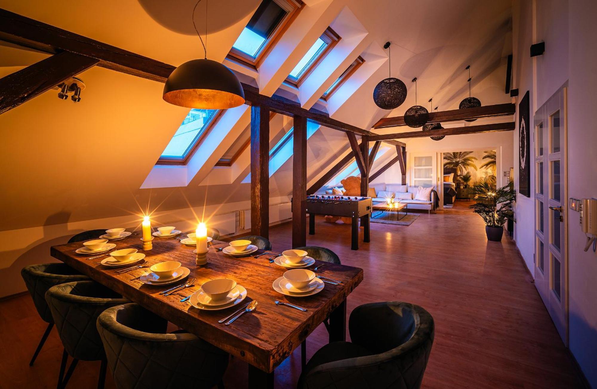 A/c Lux Rooftop 6br+3.5bath Wenceslas Square Appartamento Praga